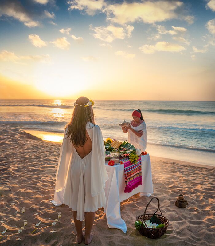 Symbolic Ceremony on the Beach